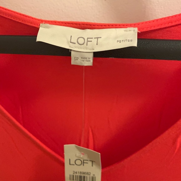 BRAND NEW Beautiful Red/orange swing dress by LOFT - Picture 3 of 6